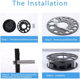 35 Pieces Cocktail Shaker Set Bartender Kit with Rotating 360 Display Stand and Professional Bar Set Tools