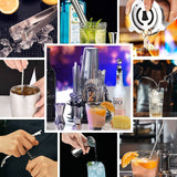 35 Pieces Cocktail Shaker Set Bartender Kit with Rotating 360 Display Stand and Professional Bar Set Tools
