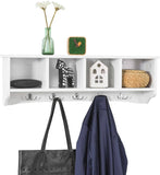 White Wall Shelf Coat Rack