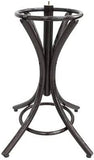 CARLA HOME Brown Coat Rack with Stand Wooden Hat and 12 Hooks Hanger Walnut tree
