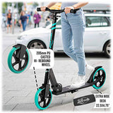 Lascoota Pulse Kick Push Commuter Scooter Teen Adult Aqua