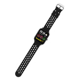 New 1.7" IPS Smart Fitness Watch with Wireless Earbuds Combo 2 Bands Black Army