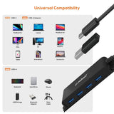 mbeat Mountable 4-Port USB-C Hub