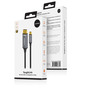 mbeat Tough Link 8K 1.8m USB-C to DisplayPort Cable