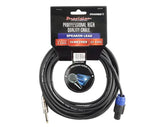 Precision Audio 5 Pack Speakon To 1/4" 6.35mm Cable Amp Mixer Speaker 10m SPEAKON635