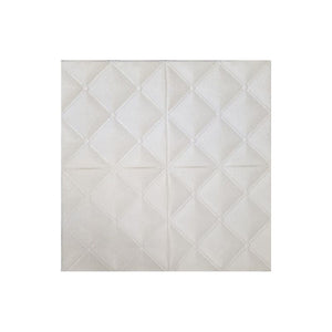 10PCS 3D Foam White Diamond Self Adhesive Home Wallpaper Panels 60 x 60cm