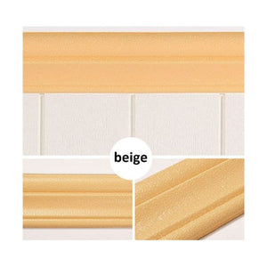 3D Foam Wall Edge Strip Self Adhesive Baseboard Waist Line Boarder 5PCS