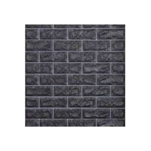 10PCS 3D Foam Black Brick Self Adhesive Home Wallpaper Panels 70 x 77cm