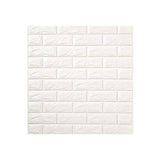 10PCS 3D Foam White Brick Self Adhesive Home Wallpaper Panels 60 x 60cm