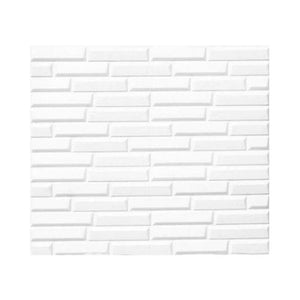 10PCS 3D Foam White Slope Self Adhesive Home Wallpaper Panels 70 x 77cm