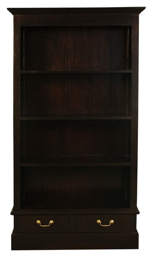 Tasmania 2 Drawer Bookcase (Chocolate)
