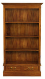 Tasmania 2 Drawer Bookcase (Light Pecan)
