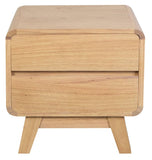 Providence 2 Drawer Bedside Table (Natural)