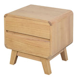 Providence 2 Drawer Bedside Table (Natural)