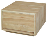 Oscar 1 Drawer Bedside Table (Natural)