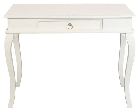 Queen Ann 1 Drawer Sofa Table (White)