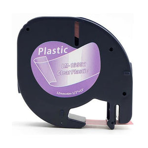Compatible LT 16952 Label Tape Black-on-Clear 12MM X 4M - for use in Dymo Printer