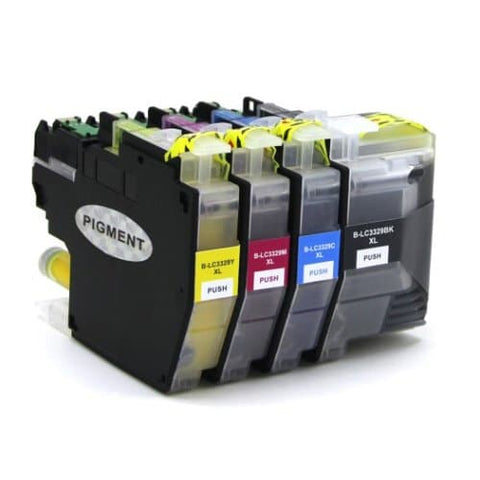 Compatible Premium Ink Cartridges LC3329XL  Set of 4 - Bk/C/M/Y  - for use in Brother Printers