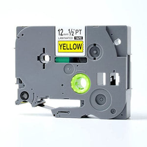 Compatible TZe631 P-Touch tape 12mm Black on Yellow - for use in Brother Printer
