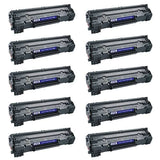 Compatible Premium 10 x 78A Black (CE278A) Toner Cartridge - for use in HP Printers