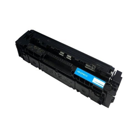 Compatible Premium Toner Cartridges 201X  High Yield Cyan Toner (CF401X) - for use in HP Printers