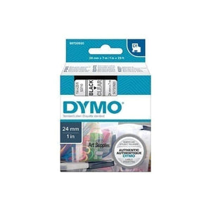 Dymo Blk on Clr 24mmx7m Tape - for use in Dymo Printer