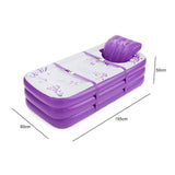 Folding Inflatable Bathtub Portable PVC Water Tub Place Room Adult Spa Bath Tub