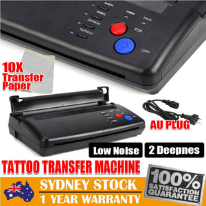 ABS Tattoo Transfer Copier Printer Machine Thermal Stencil Paper Body Art Maker
