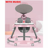 Upgrade Adjustable Baby Walker Stroller Play Activity Music Kids Ride On Toy Car