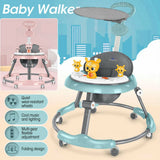 Upgrade Adjustable Baby Walker Stroller Play Activity Music Kids Ride On Toy Car