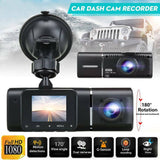 Dual Dash Cam FHD 1080P Front Cabin Rear Car Dash Camera IR Night Vision DVR