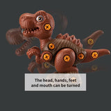4PCS Take Apart Dinosaur Drill Kids Learning Construction Building Toys Gift