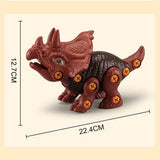 4PCS Take Apart Dinosaur Drill Kids Learning Construction Building Toys Gift