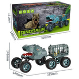 Dinosaur Truck Toy Set Transport Car Electric Remote Control Carrier Vehicle Kid