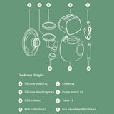 Portable Electric Breast Pump Wearable USB Silent Hands-Free Automatic Milker - Darrahopens