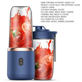 Portable USB Electric Fruit Juicer Blender Bottle Juice Shaker Smoothie Maker