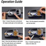 Ultra Slim Tube 6.5mm Automatic Cigarette Rolling Machine Electric Tobacco Blue