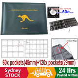 180 Coin Holder Collection Storage Collecting Money Penny Pockets Album Book AU