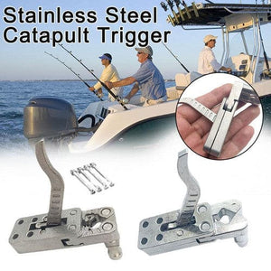 Stainless Steel Slingshot Release Device Catapult Rifle Trigger Hunting W/ Screw