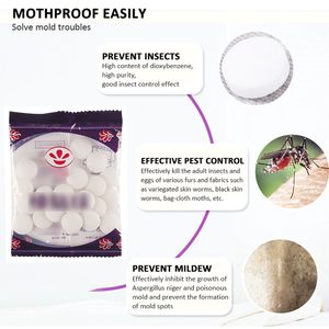 20 Packs Mothballs Anti-Mold Moth Repellent Camphor Ball Pest Insect Control