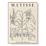 70cmx100cm Line Art By Henri Matisse Wood Frame Canvas Wall Art
