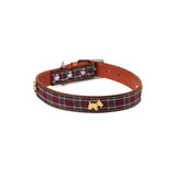 Highland Purple Tartan Dog Collar