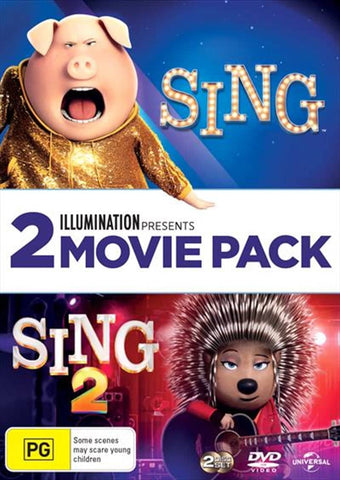 Sing / Sing 2 | 2 Movie Franchise Pack DVD
