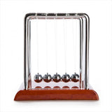 Newton's Cradle with Wood-look Base