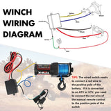 X-BULL Electric Winch 12V 3000LBS Synthetic Rope ATV UTV Boat Trailer With 2 X Wireless remote