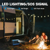 BLUETTI EB70 Portable Power Station 800W 716Wh LiFePo4 Battery with AU plug for Camping Outdoor Home Off-grid Blue