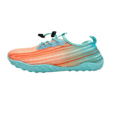 Water Shoes for Men and Women Soft Breathable Slip-on Aqua Shoes Aqua Socks for Swim Beach Pool Surf Yoga (Orange Size US 6.5）