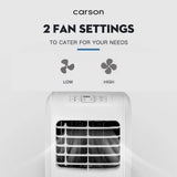 CARSON 3-in-1 Portable Air Conditioner Dehumidifier Fan Cooler Aircon 7000 BTU