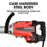 Baumr-AG 2400W Pro-Grade Electric Demolition Jackhammer, with 3 Bonus Chisels, Carry Case