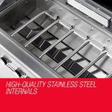 EuroGrille 9 Burner Outdoor BBQ Grill Barbeque Gas Stainless Steel Kitchen Commercial